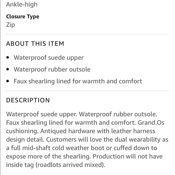 Cole Haan Grand OS Quiana Waterproof Suede Boots 9 Classic Preppy Winter Sporty - Picture 14 of 16